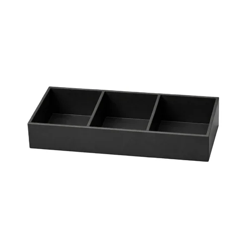 Alva 3 Compartment Sachet Holder Matte Black