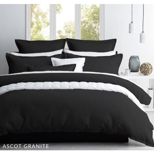 Granite Waffle Quilt Cover Set - Double