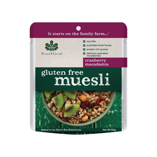 Gluten Free Muesli Cereal w/ Cranberry Sachet 50g x 20 