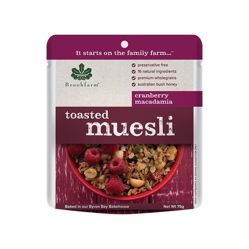 20 x Toasted Muesli Cereal w/Cranberry Sachet 50g 