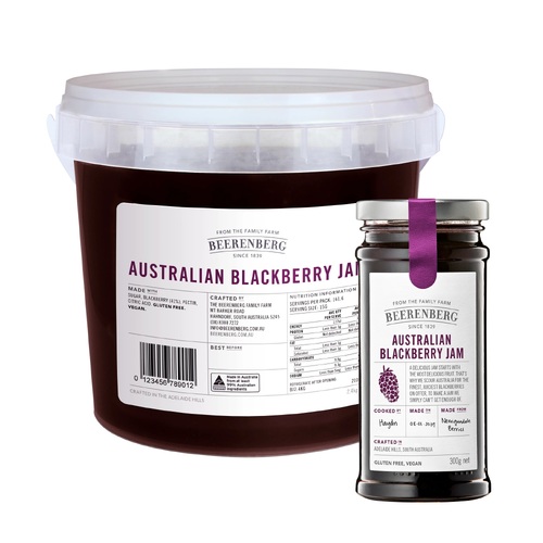 Beerenberg Blackberry Jam Food Service 2.4L