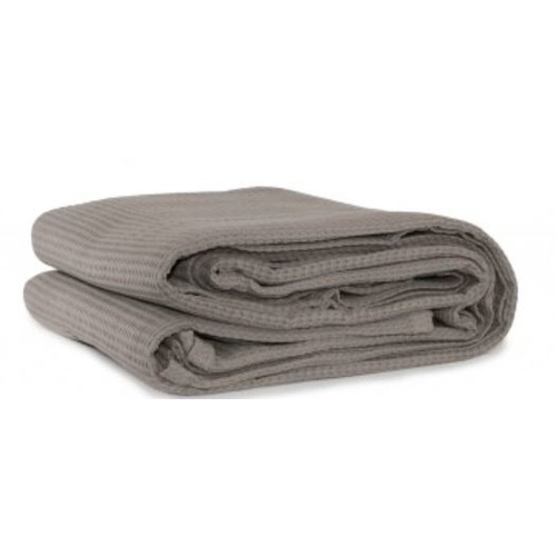 Cotton Waffle Blanket Latte - Single