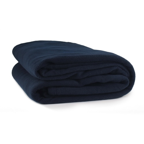 King Polar Fleece Blanket Navy