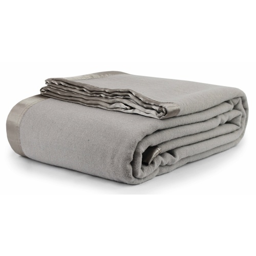 Jason Wool Blanket Silver - Single/Double