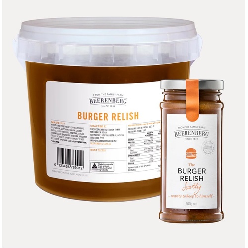 Beerenberg Burger Relish 2Kg Tub