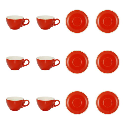 Brew Chilli Latte Cup & Saucer x 6