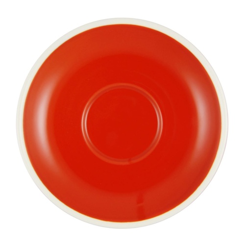 Brew Saucer Chilli/White for Latte & Mug x 6