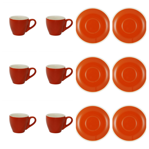 Brew Saffron Espresso Cup & Saucer x 6