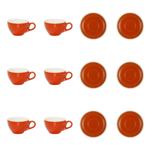 Brew Saffron Latte Cup & Saucer x 6