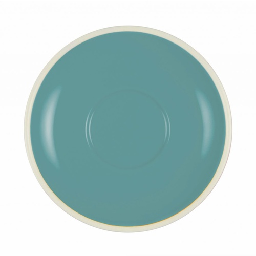 Brew-Teal/White Espresso Saucer x 6
