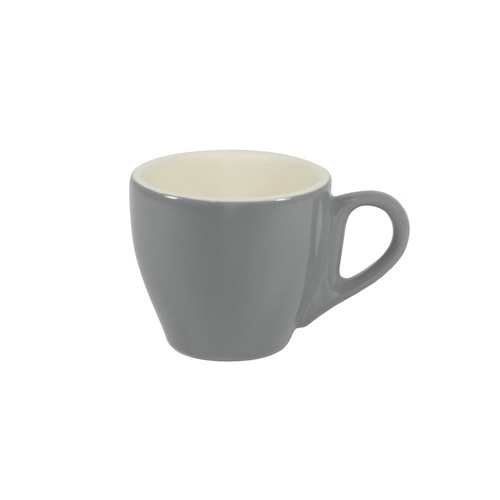 Brew-French Grey/White Espresso Cup 90Ml x 6