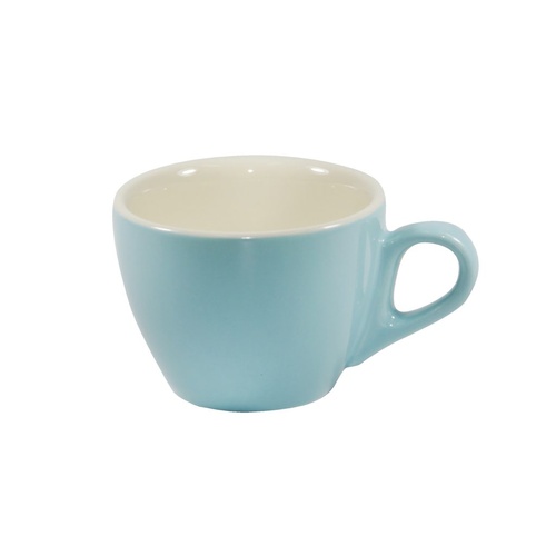 Brew-Maya Blue/White Large Flat White  Cup 220Ml x 6