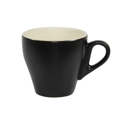 Brew-Smoke/White Matt Long Black Cup 220Ml x 6