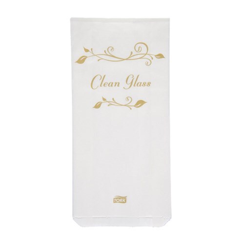 Disposable Paper Glass Cover Bag White x 1000