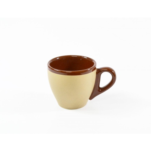 Brew-Harvest Matt/Gloss Brown Two Tone Espresso Cup 90Ml x 6