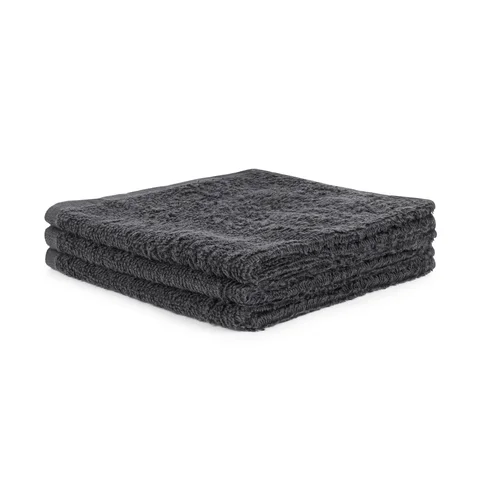 Charcoal Hand Towel Vat Dyed