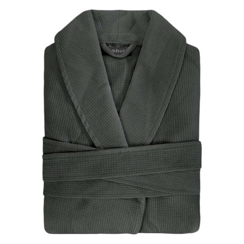 Commercial Waffle Bathrobe Charcoal