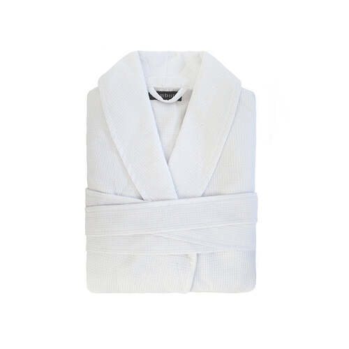 Commercial Waffle Robe White