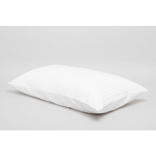 Standard Pillowcase White Satin Striped 10mm 