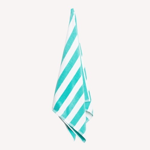 Green Striped Pool Towel x 1