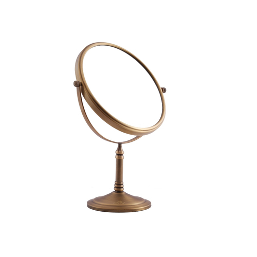 Magnifying Makeup Mirror Tabletop - Brass 5X Magnifier