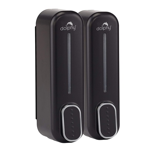 Double Soap Dispenser 300ml - Black