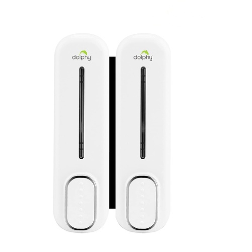 Double Soap Dispenser 300ml - White