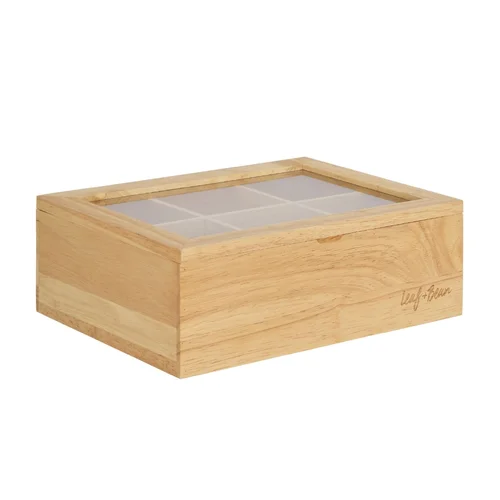 Large Timber Tea Box Natural