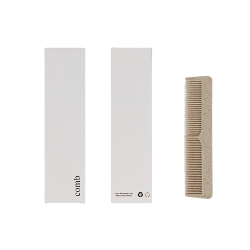 Sample White Boxed Wheat Straw Comb