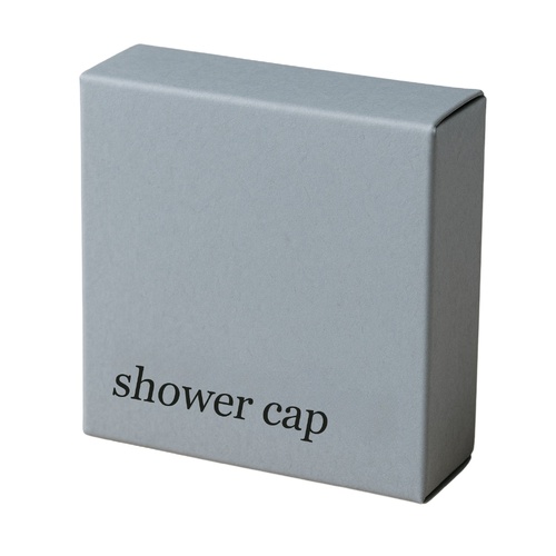 Sample  Cornstarch Shower Cap Steel Blue Boxed
