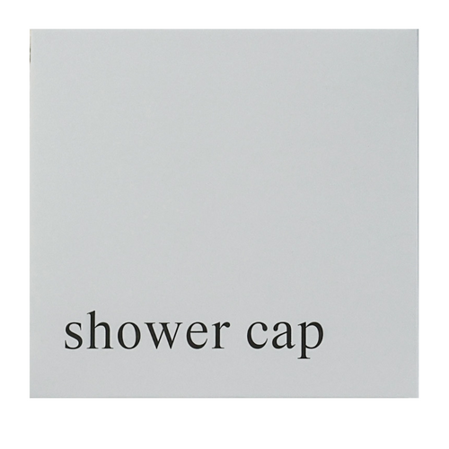 Sample  Cornstarch Shower Cap Steel Blue Boxed