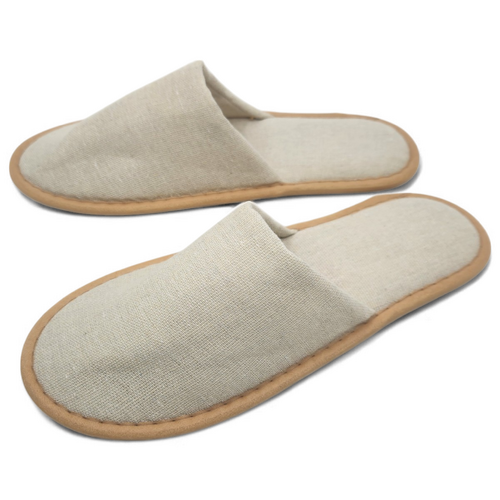 25 Pairs Biodegradable Hotel Slippers Closed Toe 