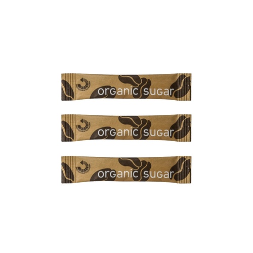 Cafe Style Raw Organic Sugar Sticks (2000 Portions)