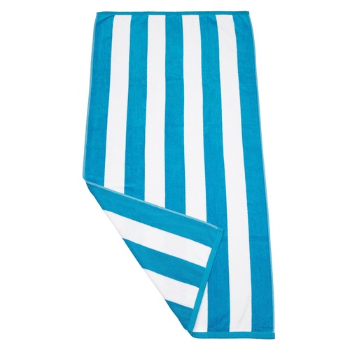 Havana Aqua Striped Pool Towel x 1