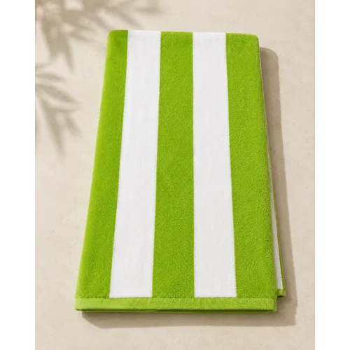 20 x Havana Lime Striped Pool Towel