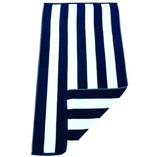 5 x Havana Navy Striped Pool & Beach Towel 