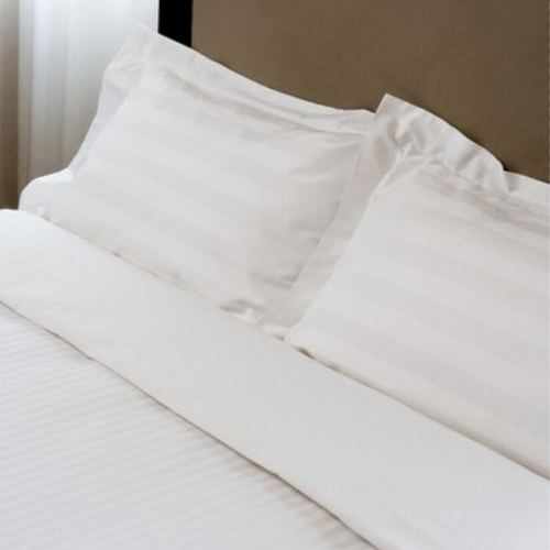 Tailored Pillowcase 10mm Sateen Stripe