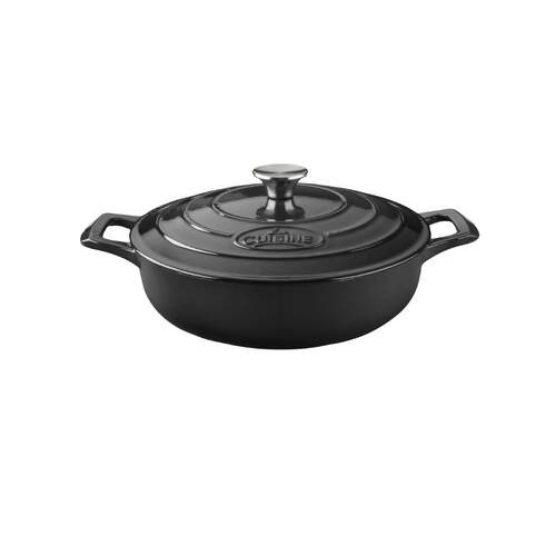 LA CUISINE PRO SERIES ROUND SAUTE PAN BLACK 280mm