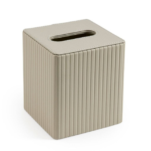 BULK 36 x Mornington Square Tissue Box Cover - Pewter