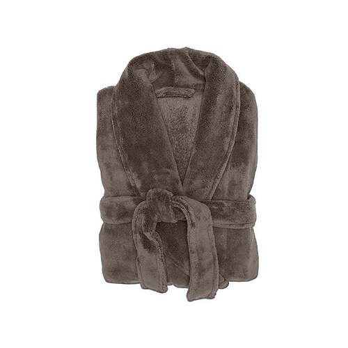 Microplush Bath Robe Bitter Chocolate
