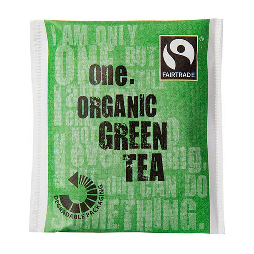 200 x One Fairtrade Green Tea Bag Sachets