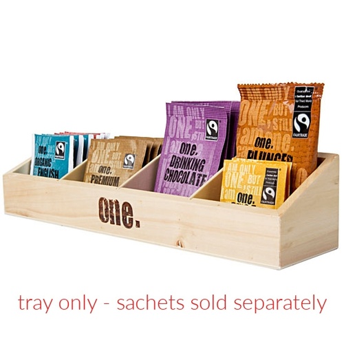 One Fairtrade Wooden Beverage Display Tray