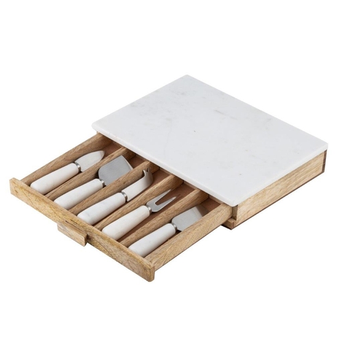 Eliot 6 Piece Cheese Knife & Board Set 
