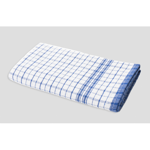 Blue Check Tea Towel 100% Cotton