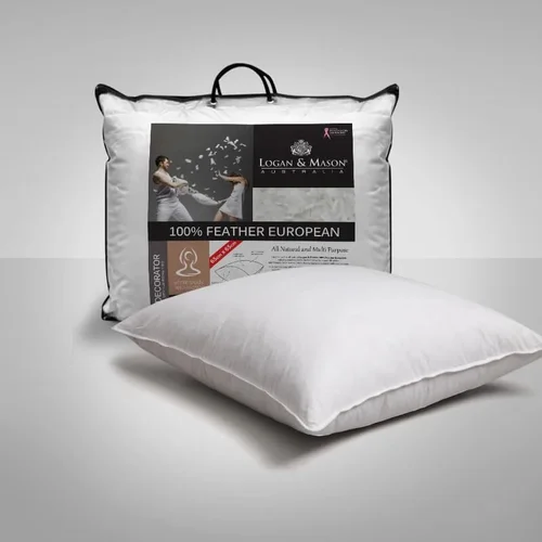Logan & Mason 100% Feather European Pillow