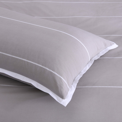 Standard Pillowcase Pair Calista Hazel Beige Striped