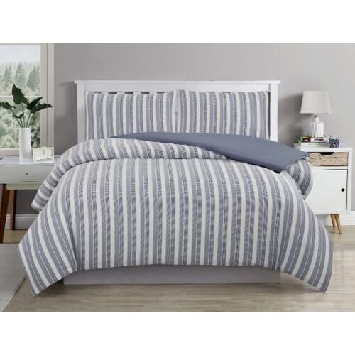 Double Ardor Cove Quilt Cover Set Chambray