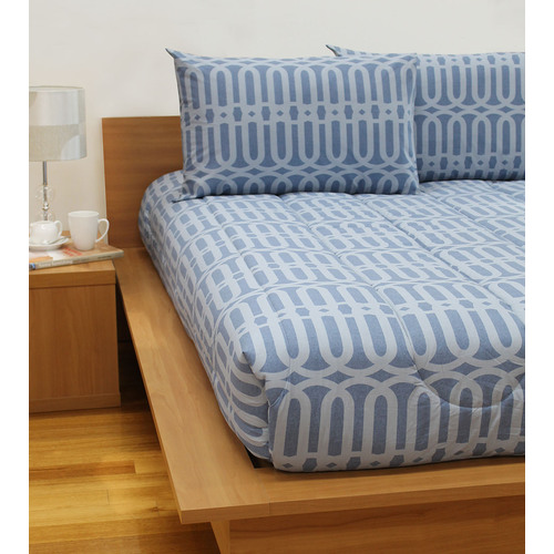 Linx Quilt Cover Queen - Denim