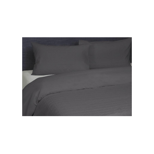 King Villa Matelasse Slate Black Quilt Cover Set