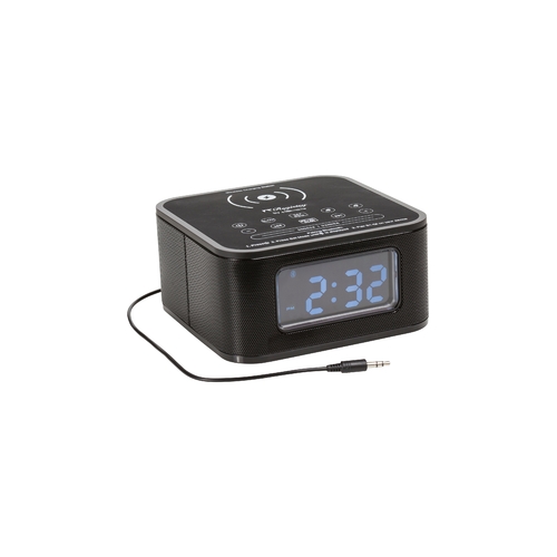 Digital Alarm Clock with QI Wireless Charging